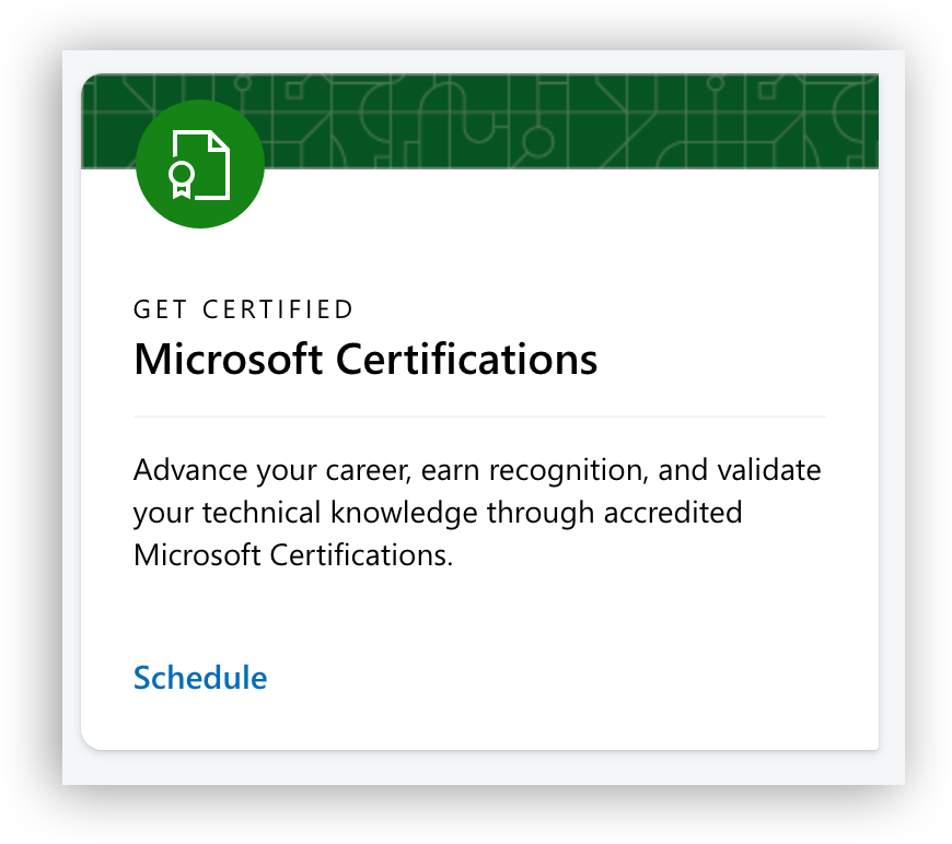 Microsoft Certification Block