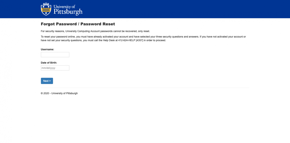 Password Reset Service