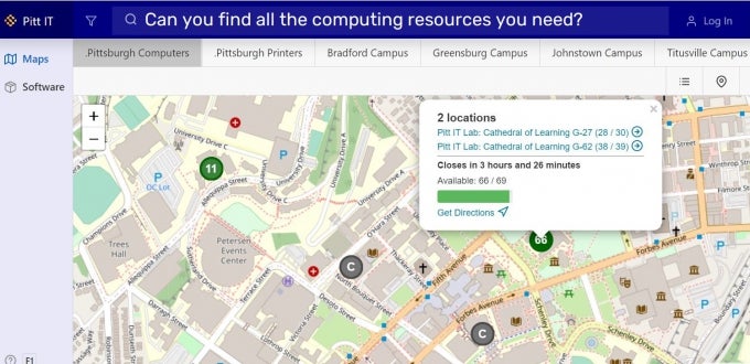 Campus IT Resources Map