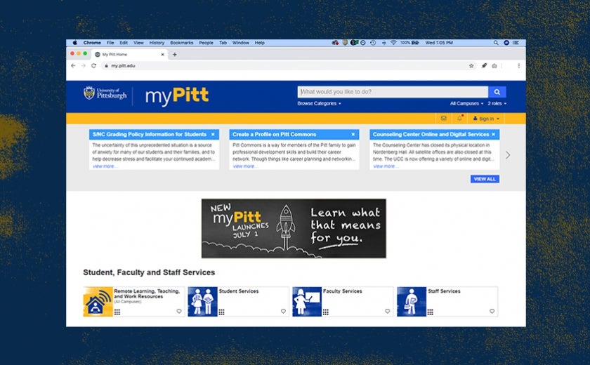 My Pitt (my.pitt.edu) Information Technology University of Pittsburgh