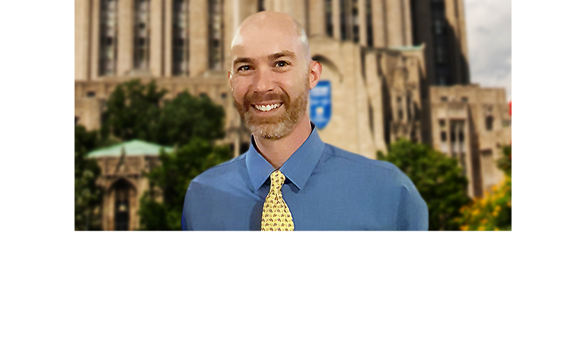 Trainer Mark in front of Cathedral