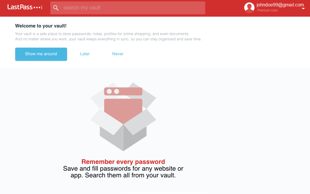 LastPass Vault