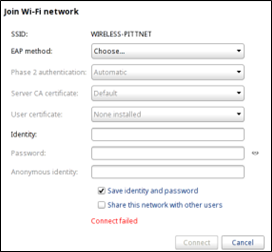 Chromebooks Join Wi-fi Network