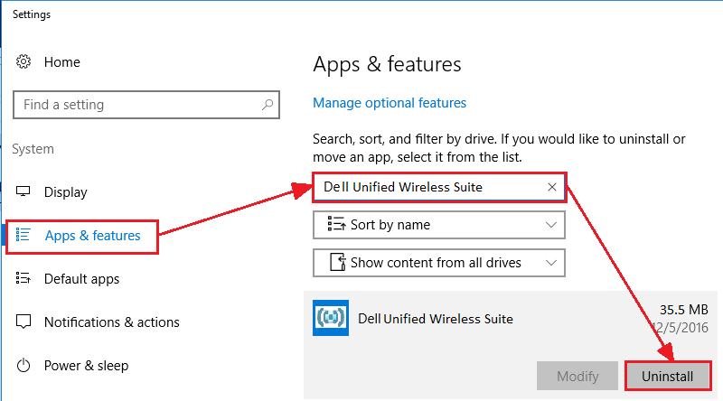 Uninstall Dell Unified Wireless Suite - screenshot 3 Uninstall Dell Unified Wireless Suite - screenshot 3