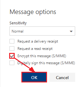 Settings to Encrypt Your Message