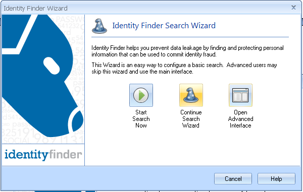 Spirion Search Wizard