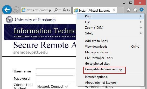 Compatibility view settings safari Compatibility view settings safari