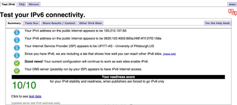 IPv6 Connectivity Test