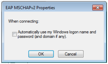 EAP MSCHAPv2 Properties