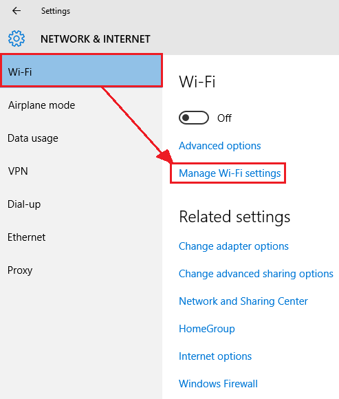 Windows 10 WiFi