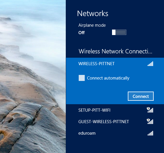 Windows 10 Network Status