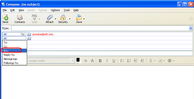 Using the Blind Carbon Copy (BCC) Feature in Email  