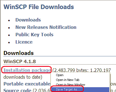 WinSCP Downloads