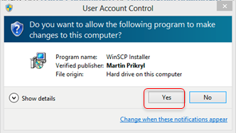 User Account Control Pop Up