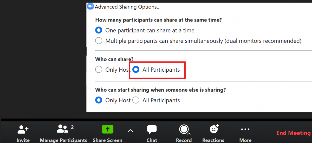 Zoom Share Screen And Still See Participants