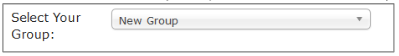 Select Your Group Drop Down