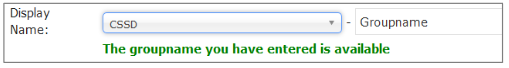 Display Name Field