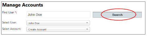 Manage Accounts Find User Fields