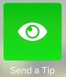 Send a tip icon