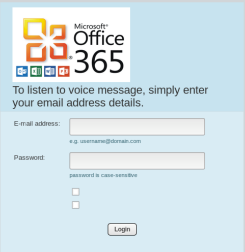 Fake Office 365 Login Page