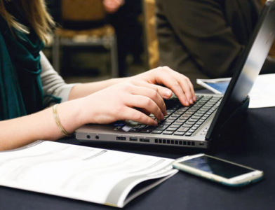 hands on keyboard