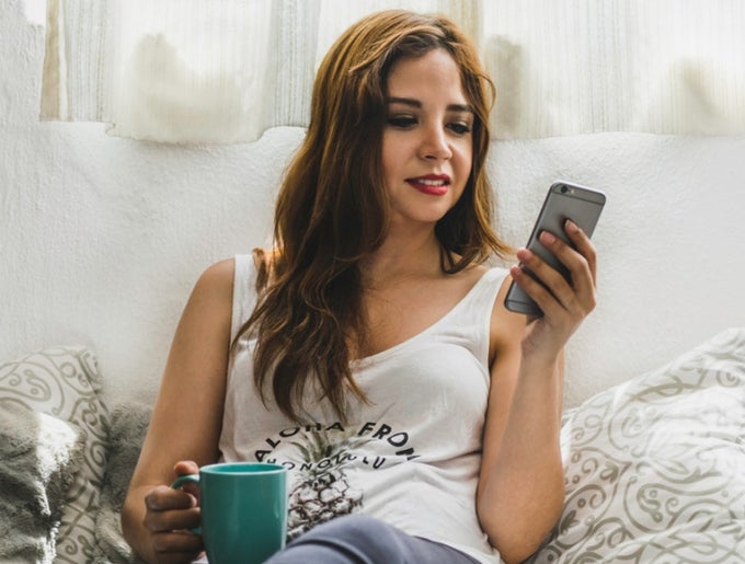 woman on phone