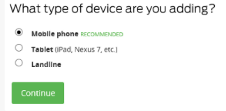 What Type of Device Options (Mobile, Tablet, Landline)